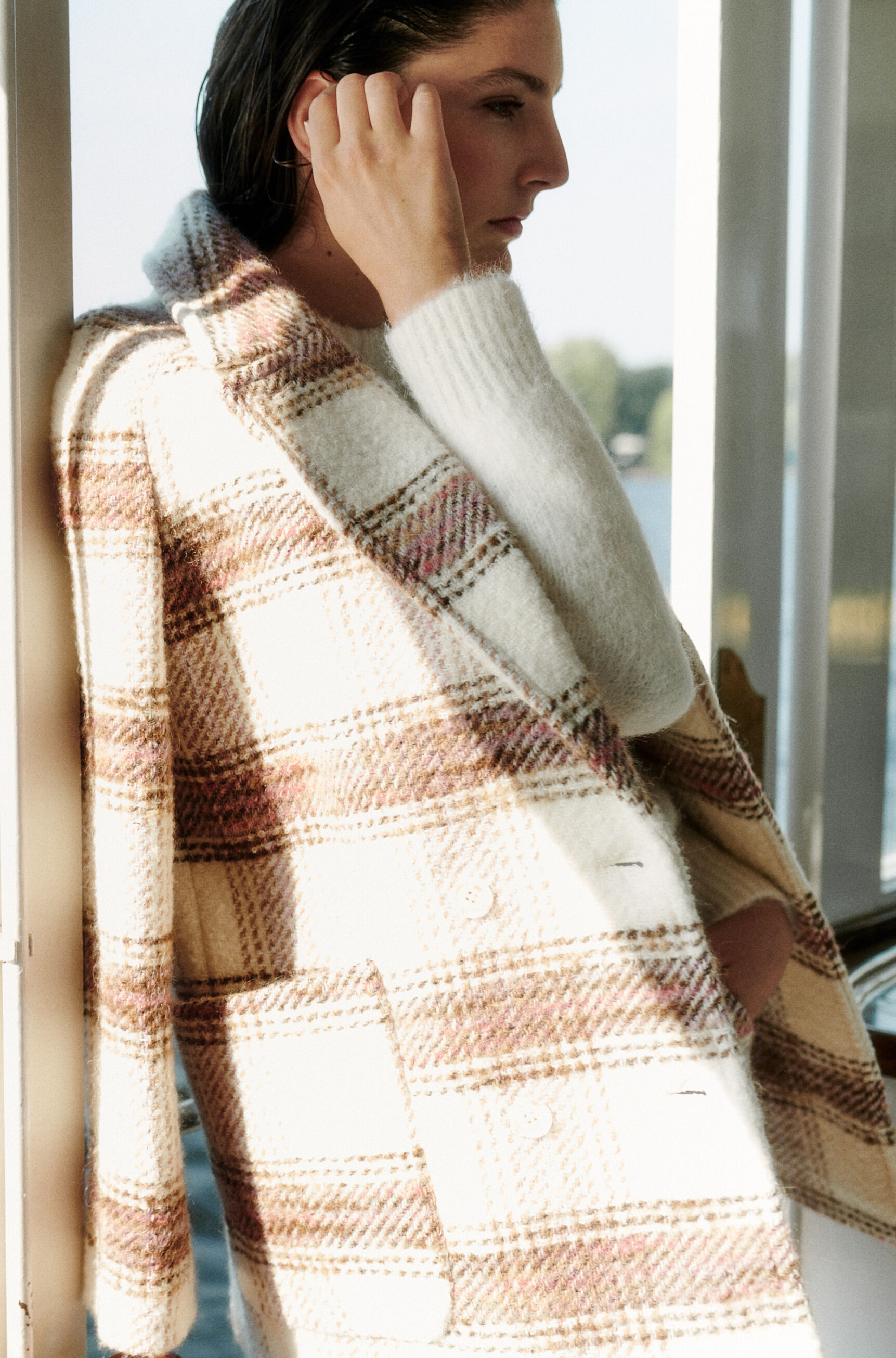manteau benny ecru femme