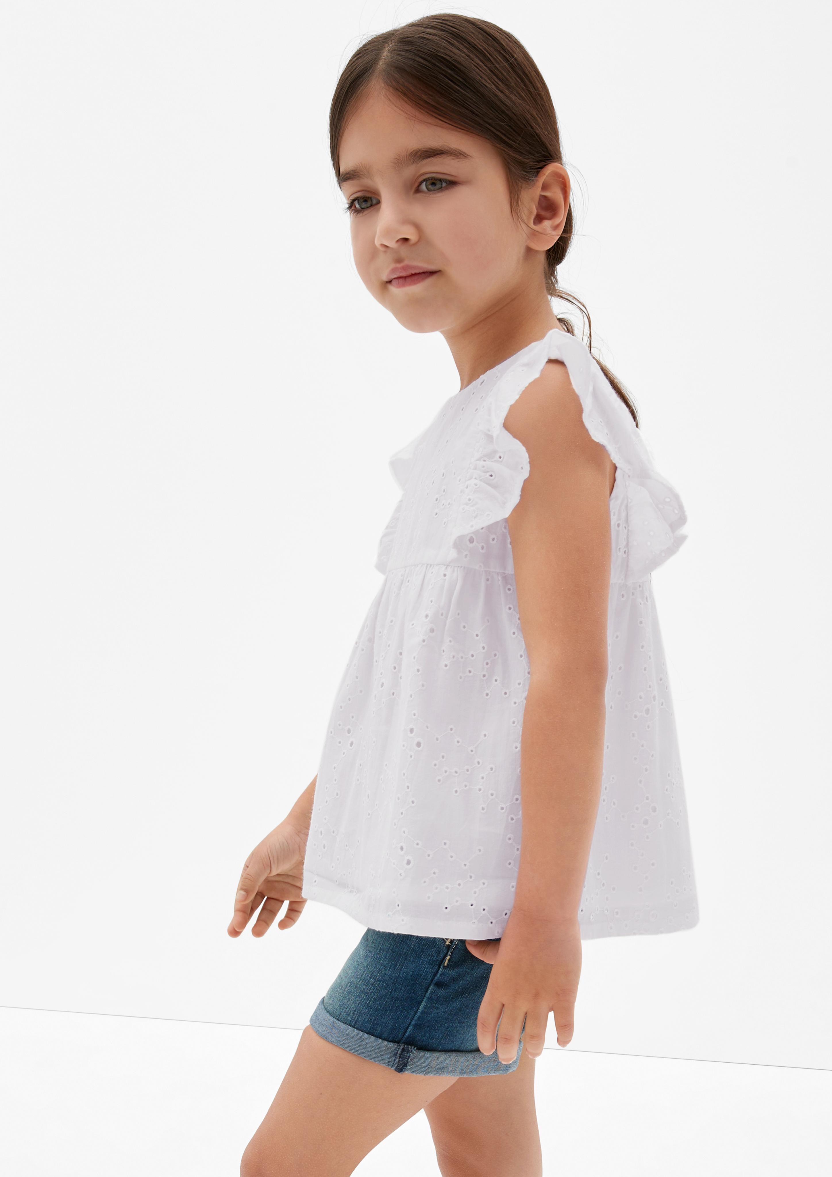Bluse aus Broderie Anglaise  2127411-0100