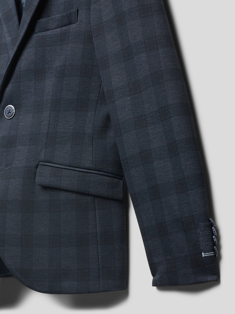 Blazer mit Allover-Muster in marineblau