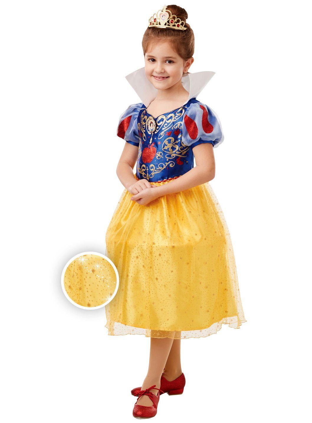 Rubie´s Kostüm  Prinzessin Schneewittchen Glitzerkostüm für, Prinzessinnenkleid mit jeder Menge Glanz und Glitter