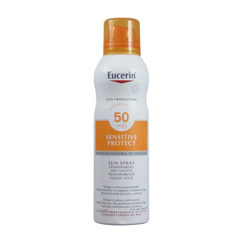 Brume solaire Eucerin Contrôle du sébum Toucher sec Transparente SPF 50 200 ml