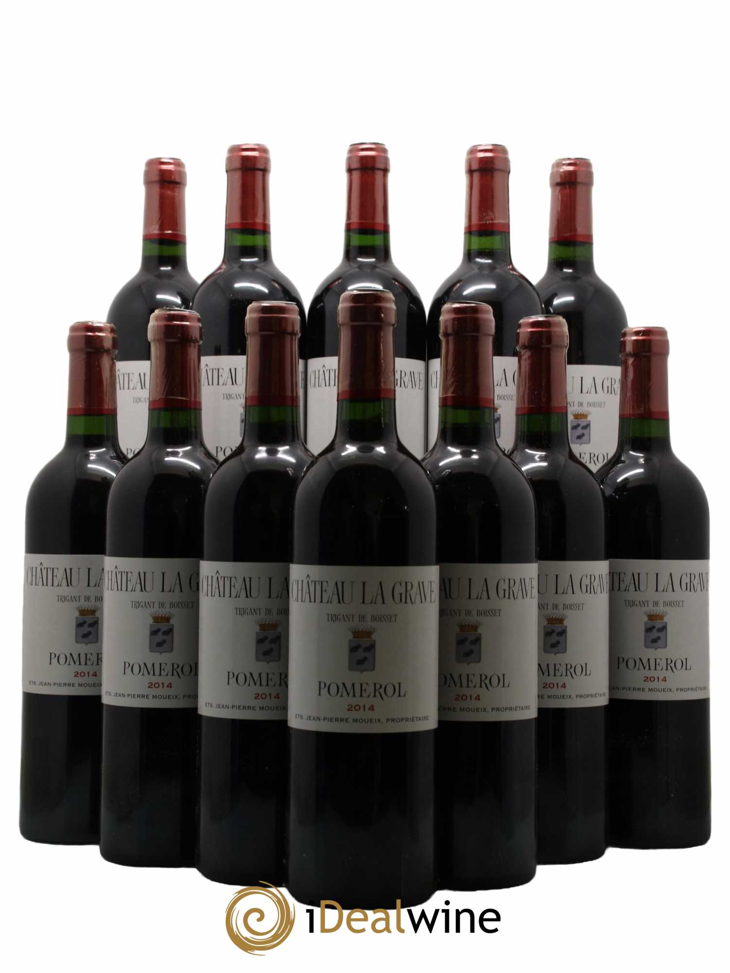 Château La Grave à Pomerol (Trigant de Boisset)  2014 - Lot de 12 Bouteilles