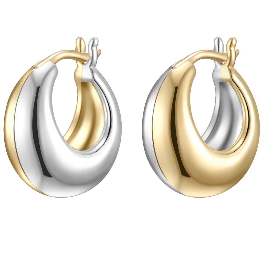 Glanzstücke München Créoles en argent Argent sterling en Or jaune Boucles d'oreilles