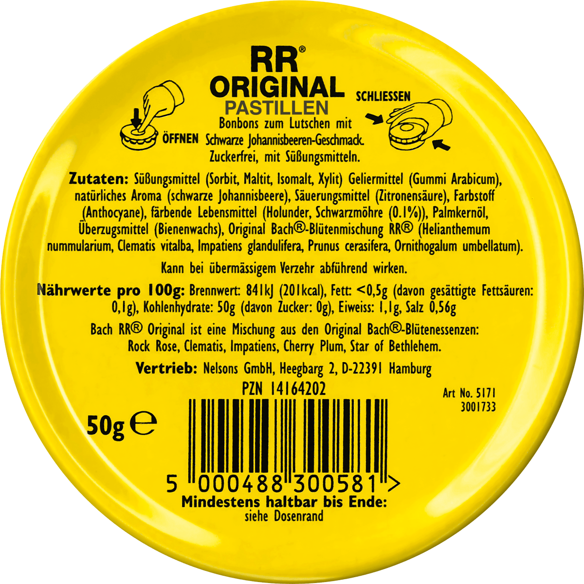 Bachblüten Pastillen, 50 g