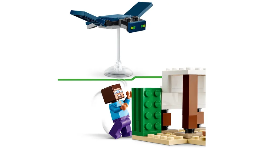 LEGO Minecraft 21251 Steves Wüstenexpedition, Spielzezug-Set zum Bauen