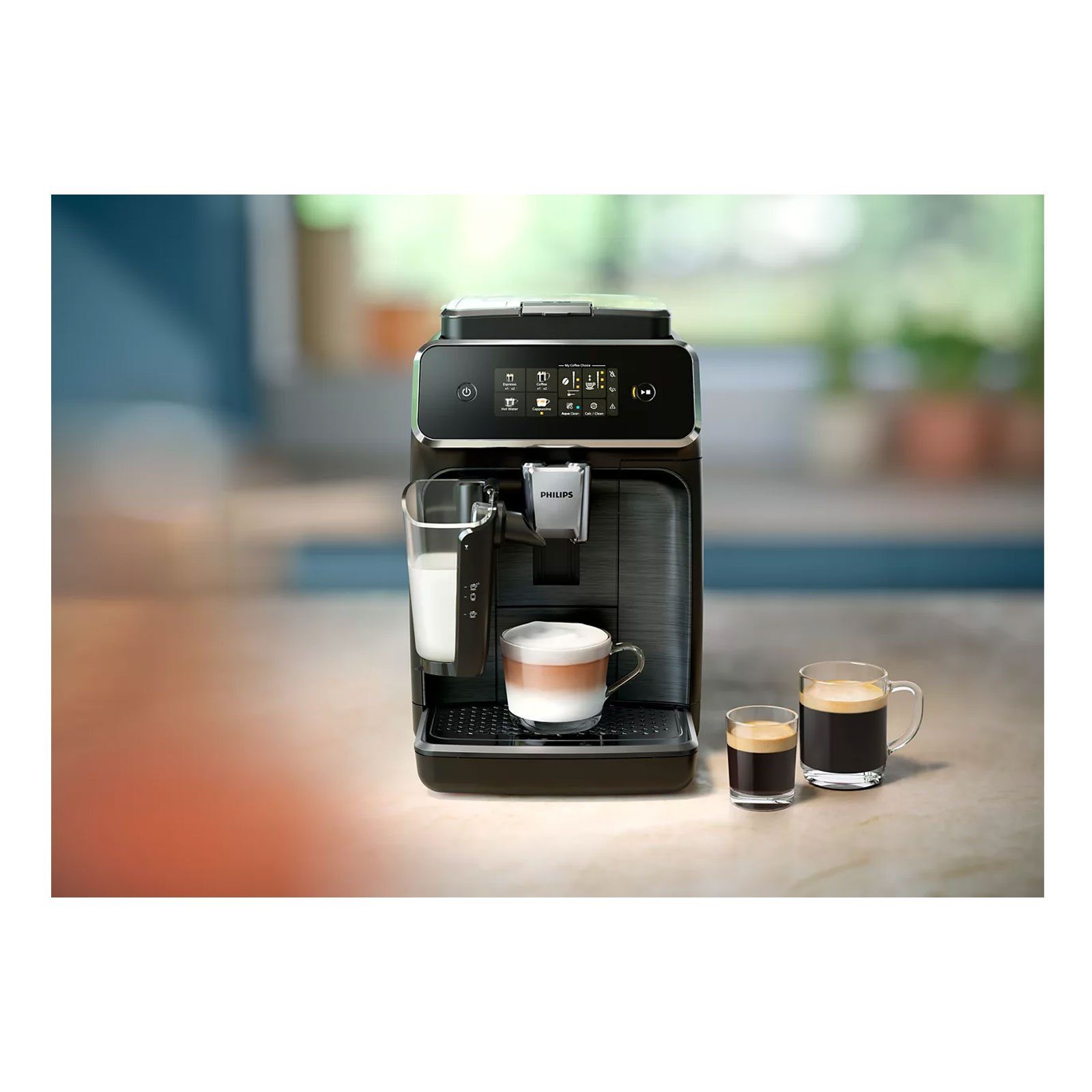 Philips Kaffeevollautomat Kaffeevollautomat EP2339/40 Series 2300, LatteGo System, leichte Reinigung, Brühgruppe herausnehmbar