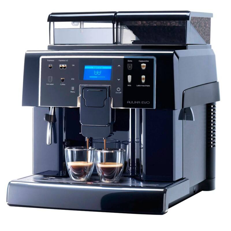 Saeco Kaffeevollautomat Aulika EVO Focus Silber, Schwarz