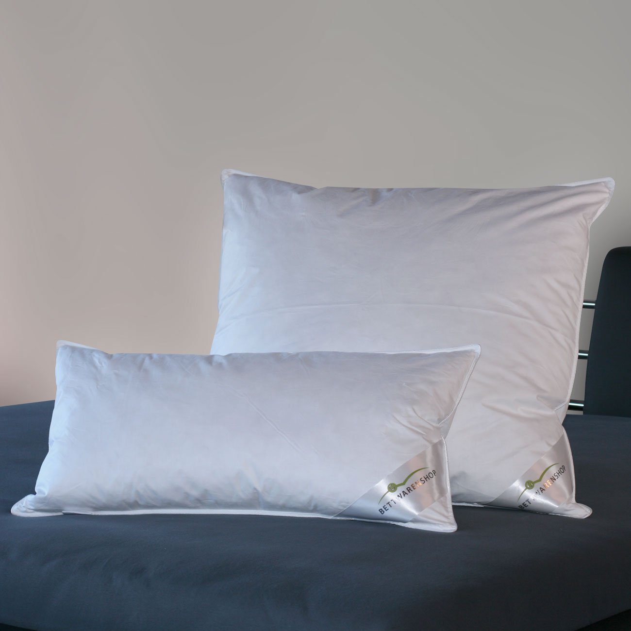 3-Kammer-Kopfkissen Premium, BETTWARENSHOP, Füllung: Bezug: 100% Baumwolle Füllung: Außenkammer 10% Federn, 90% Daunen, Innenkammer 100% Federn Klasse 1, optimale Stützkraft und toller Liegecomfort