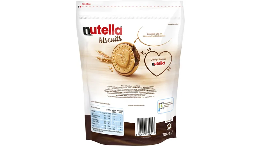 nutella biscuits 304 g