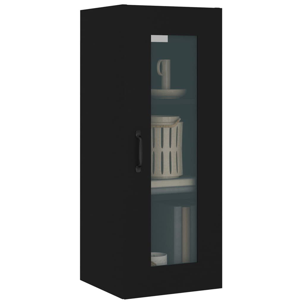Tapferer Ping Anrichte Hängeschrank Schwarz 34,5x34x90 cm (1 St)