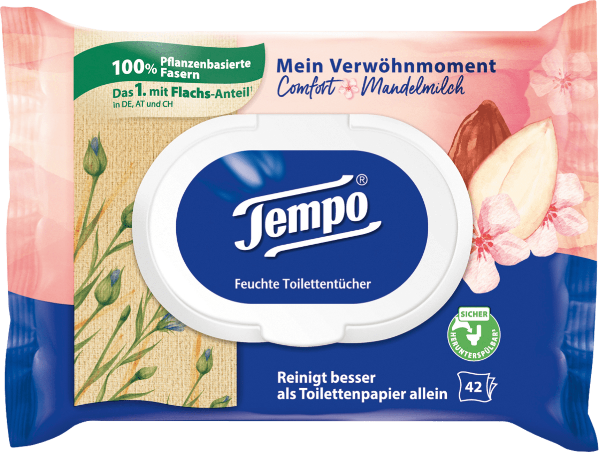 Feuchtes Toilettenpapier Mandelmilch & Panthenol, 42 St