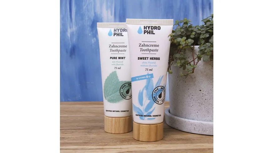 HYDROPHIL Zahncreme Pure Mint – mit frischer Pfefferminz-Note 75 ml