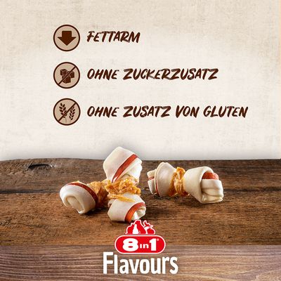 8in1 Triple Flavour Kauknochen XS