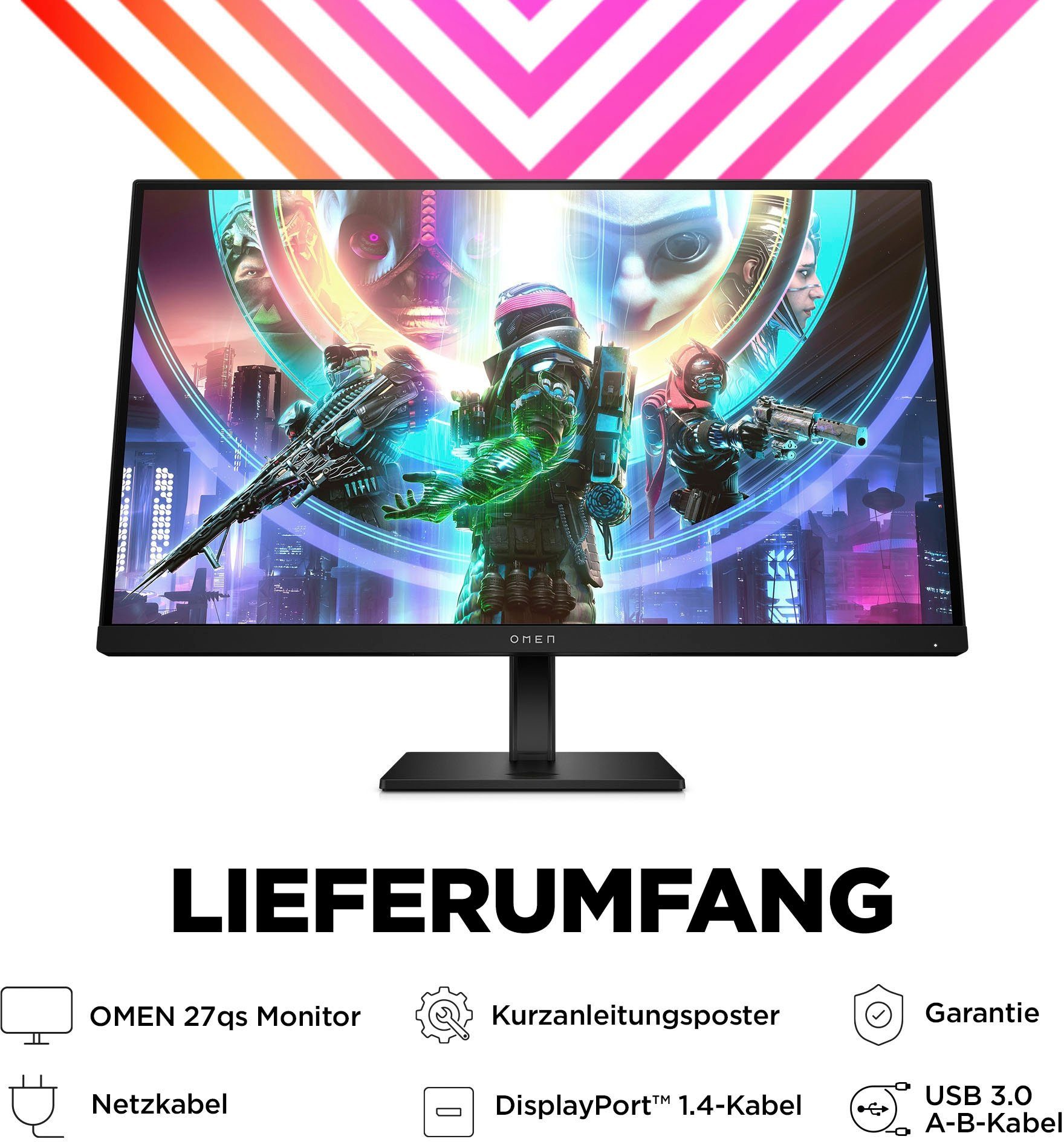 HP OMEN 27qs (HSD-0161-A) Gaming-Monitor (69 cm/27 