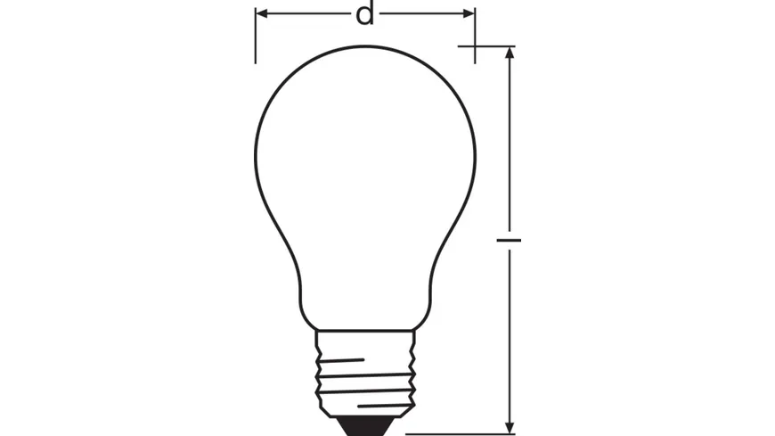 OSRAM Led Lamps Energy Class A Energy Efficiency Filament Classic A 40  2.5 Watt/3000 K E27