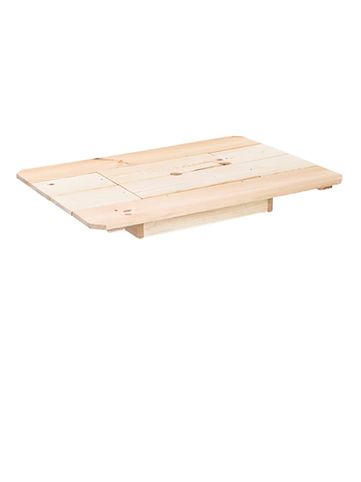 Nature Fellow Bierkasten-Tischplatte in Natur/ Schwarz - (B)79 x (H)10,5 x (T)57,5 cm günstig kaufen onesize