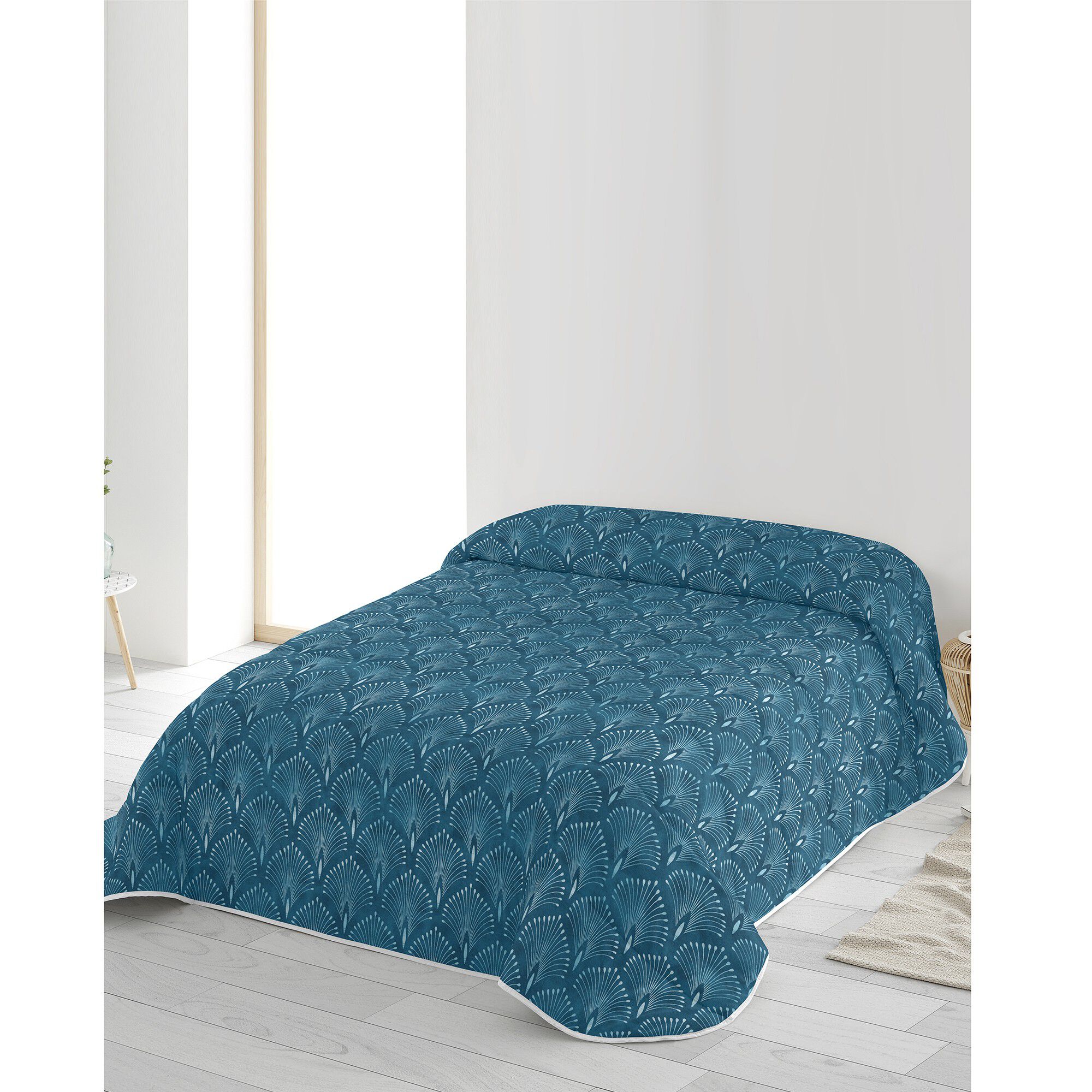 Couette microfibre imprimée palmito 1 ou 2 personnes