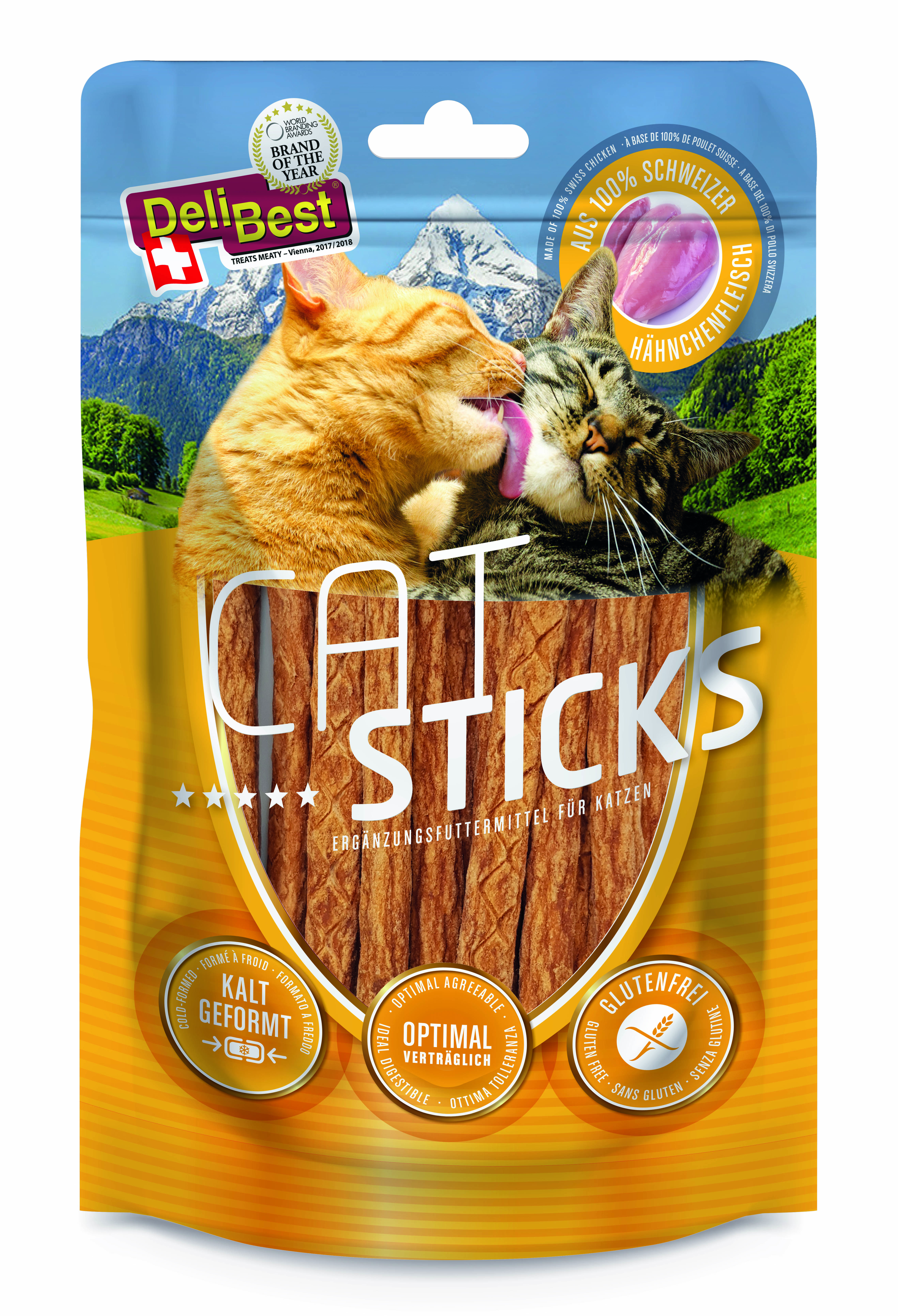 DeliBest Snacks DeliBest Cat Sticks Hühnchen 12x50g