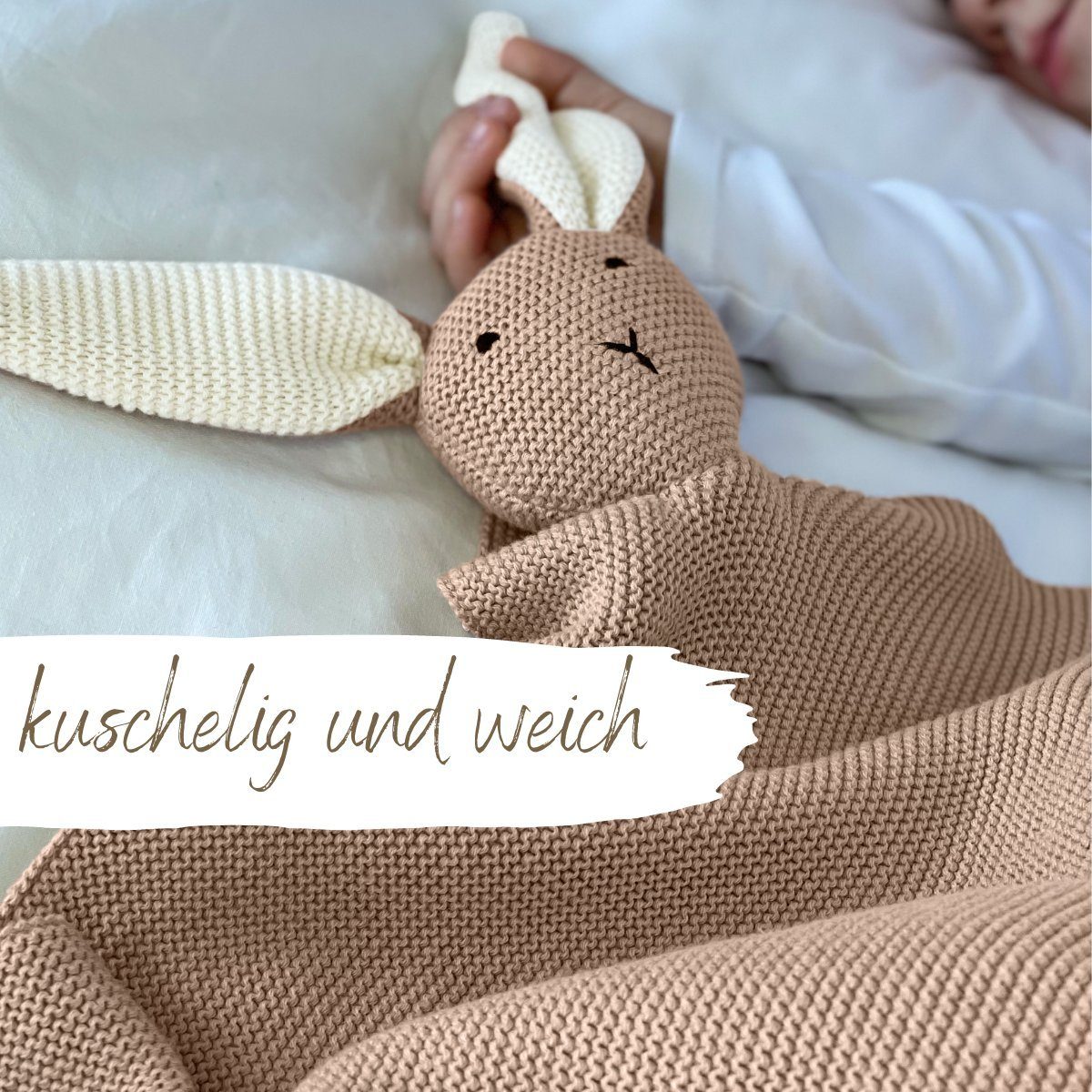 Babydecke DIKOS® Babydecke SCHMUSE-HASE Baby Geschenk Mädchen Junge Geschenkset, DIKOS, Geschenk zur Geburt, PREMIUM Qualität, 100 % BIO Baumwolle, nachhaltig