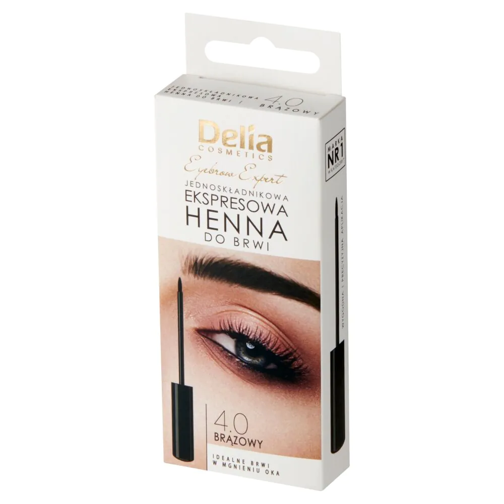 Delia Eyebrow Expert Express Χέννα Φρυδιών, Ενός Συστατικού, 4.0 Καφέ