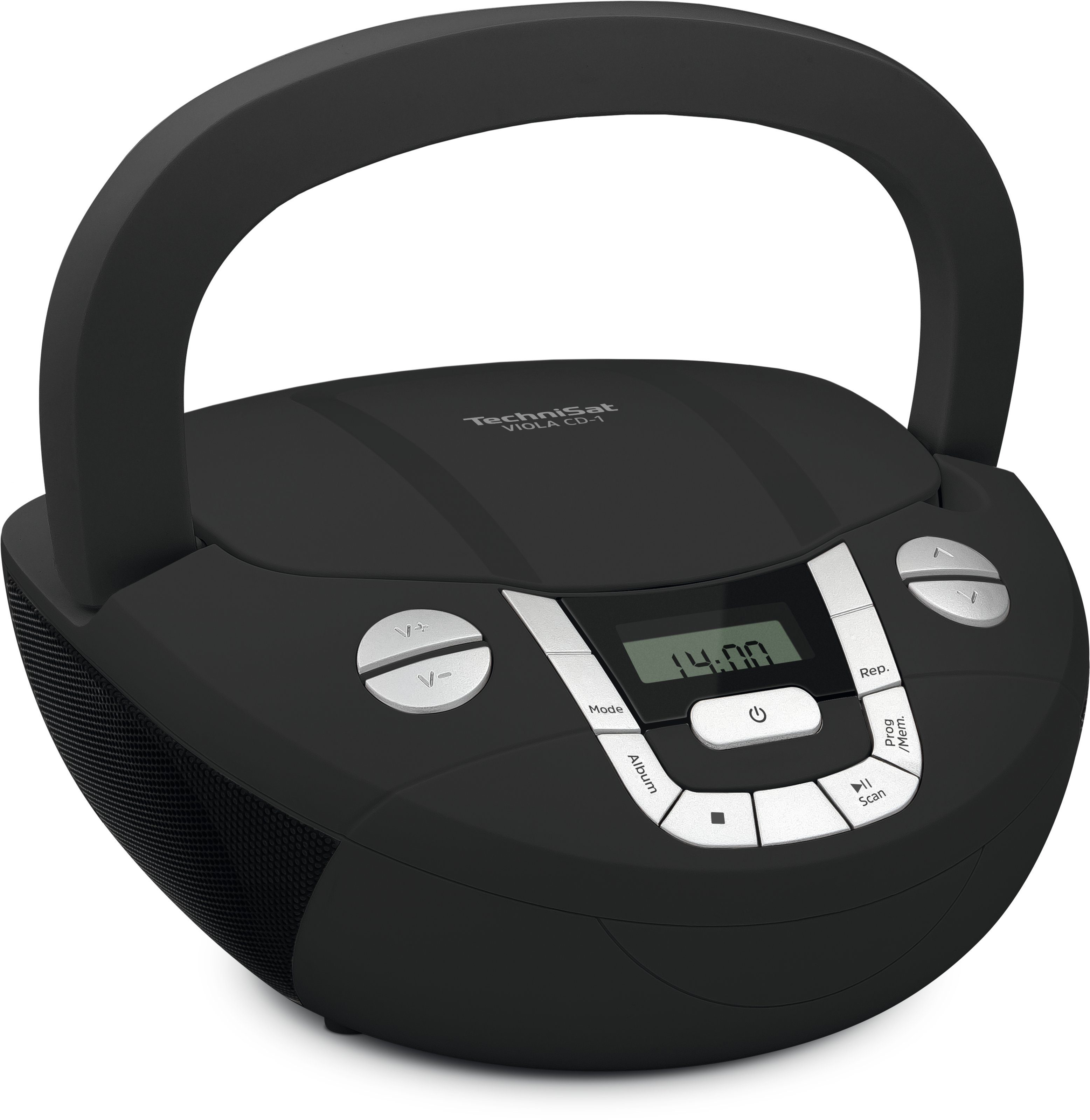 TechniSat VIOLA CD-1 tragbarer CD-Player (Bluetooth, UKW-Radio (mit PLL), Netz- und Batteriebetrieb)