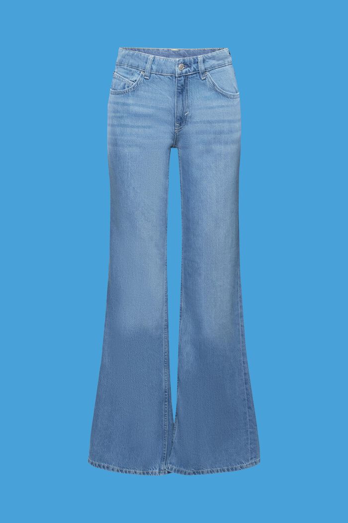 Ausgestellte Retro-Jeans mit mittelhohem Bund