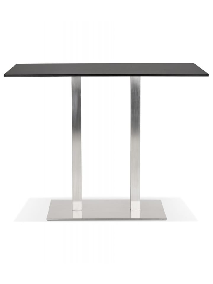 KADIMA DESIGN Hochtisch aus Holz mit Metallgestell | Industriedesign in Schwarz günstig kaufen onesize