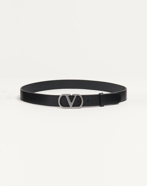 VLogo Signature Bælte i skinnende kalveskind 30 mm
