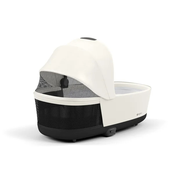 Cybex Priam V4 stroller set in white with frame matte black