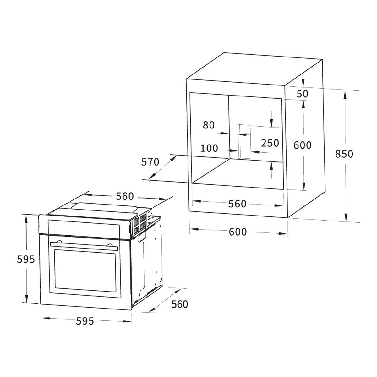 KKT KOLBE Einbaubackofen Backofen Elektroherd EB8010ED, mit 2-fach Teleskopauszug, DampfClean, 60cm / 70 l / Heissluft / Grill-/Brat-System / Teleskopauszüge / Touch