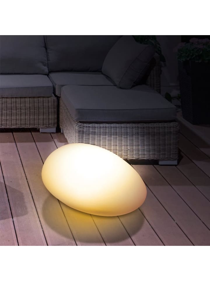 EASYmaxx EASYmaxx Solar-Leuchte Stein flach 3,7V weiß günstig kaufen onesize