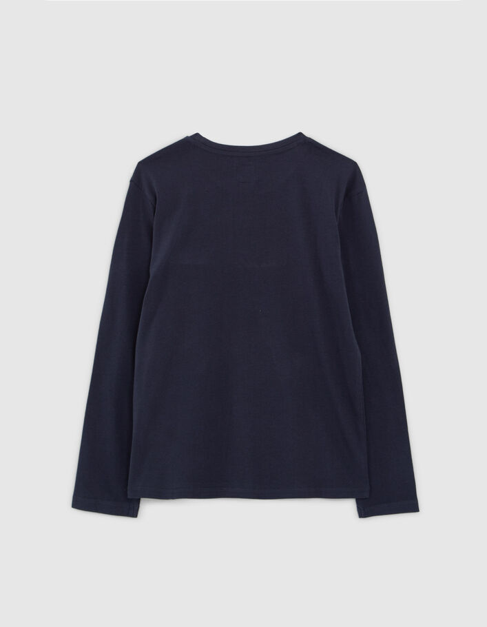 T-shirt marine visuel sneakers garçon