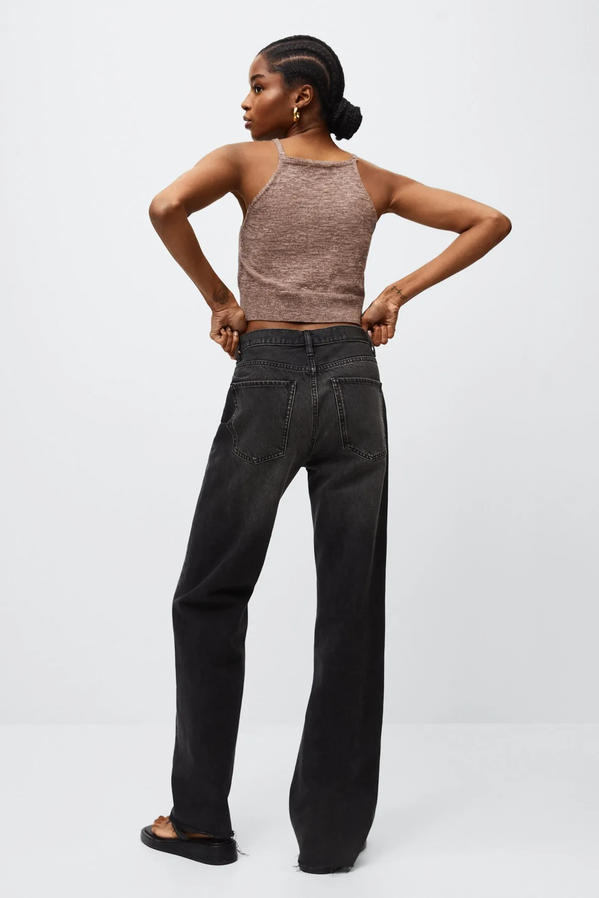MANGO  27040172 Damen / Mädchen Schwarzer Denim