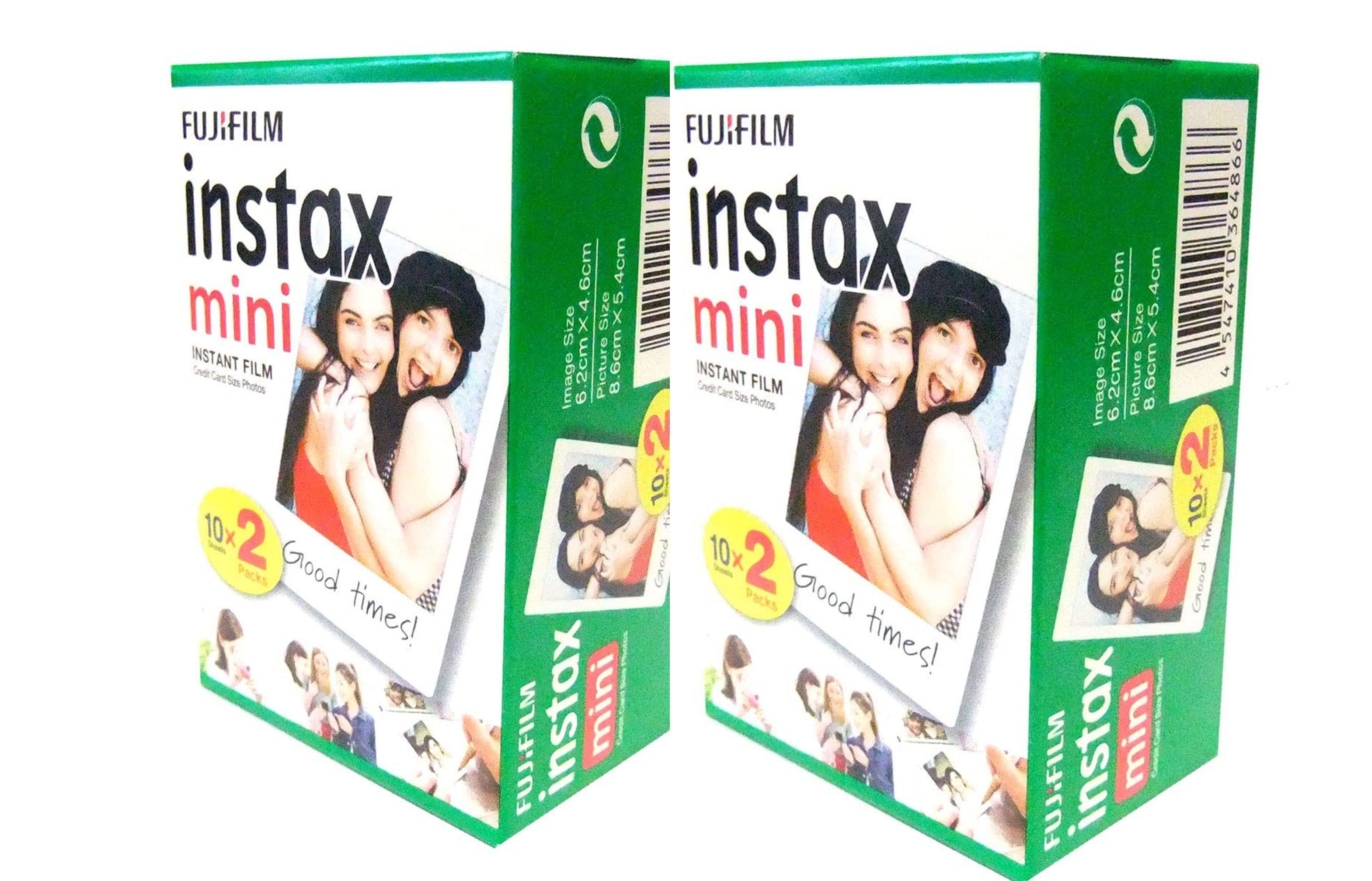 FUJIFILM 2x Fuji Instax Mini Film Doppelpack für Sofortbildkamera