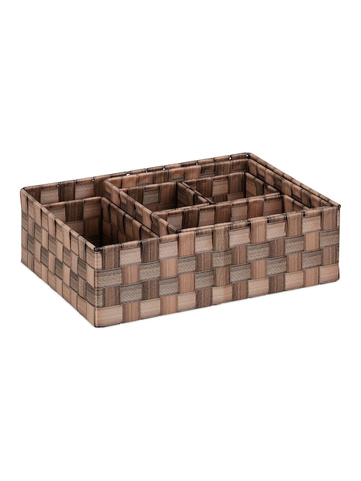 relaxdays 6-tlg. Aufbewahrungskorb Set in Braun günstig kaufen onesize
