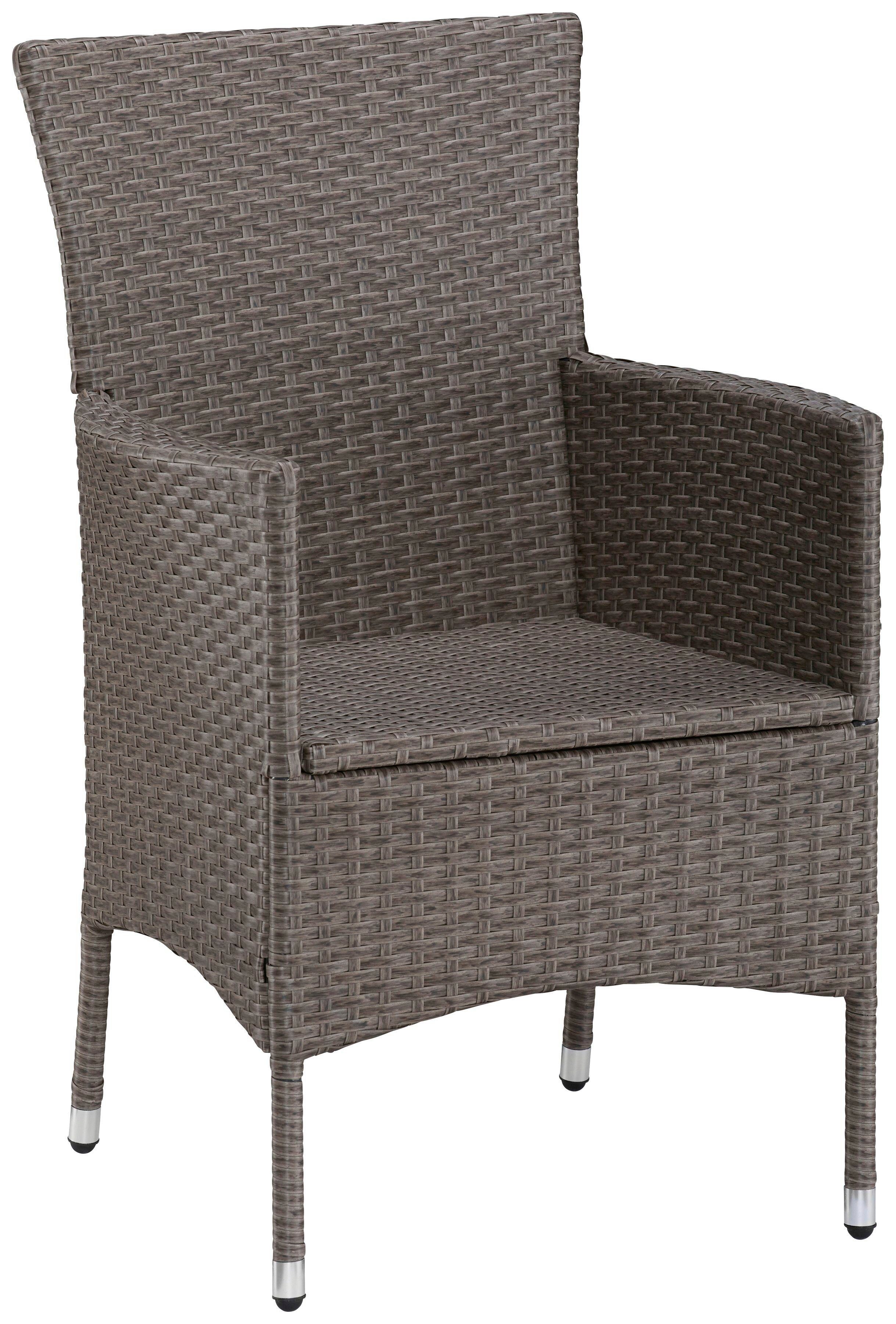 KONIFERA Garten-Essgruppe Mailand, (25-tlg), 8 Sessel, Tisch 200x100 cm, Polyrattan