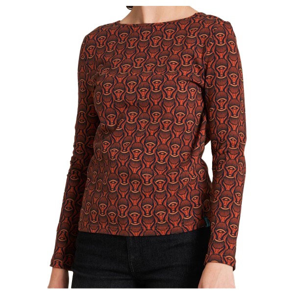 Tranquillo - Women's Jersey-Shirt mit Rückendetails - Longsleeve