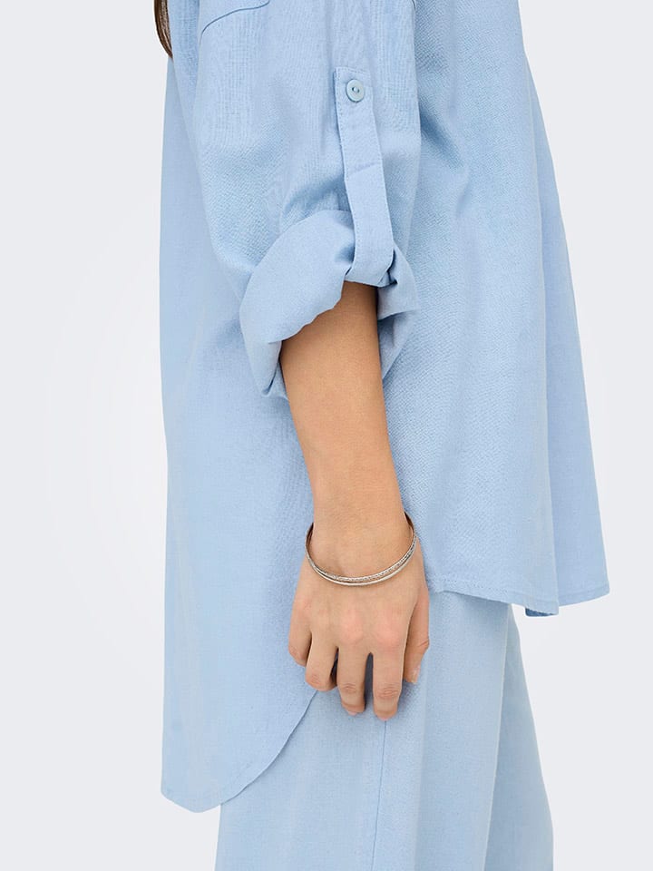 ONLY Bluse in Hellblau günstig kaufen