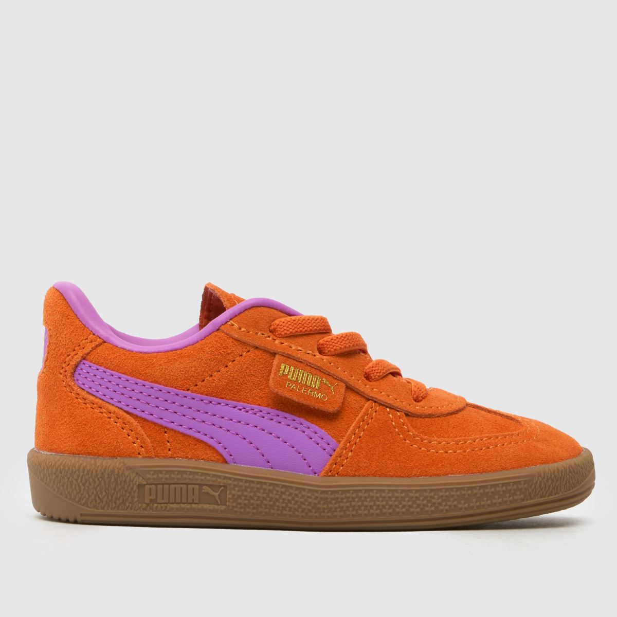 PUMA orange multifärgade Palermo flickor småbarnsskor