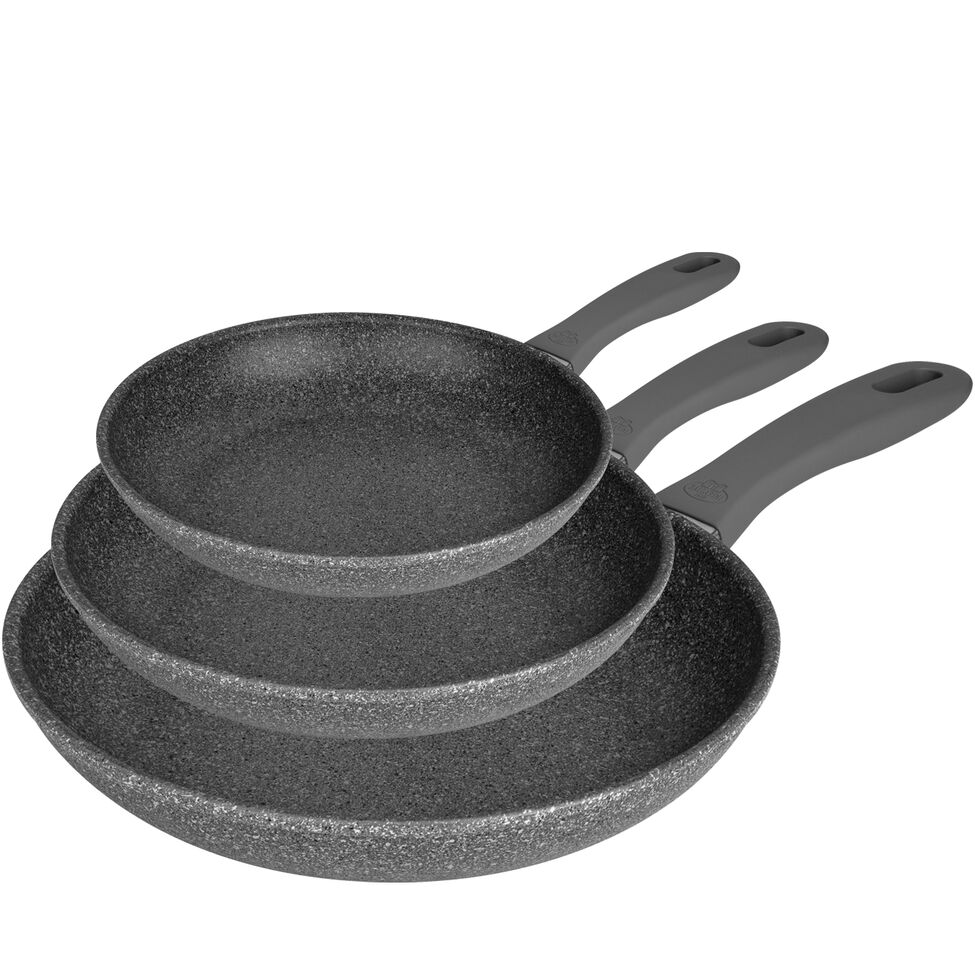 Bratpfannenset, 3-tlg., Aluminium