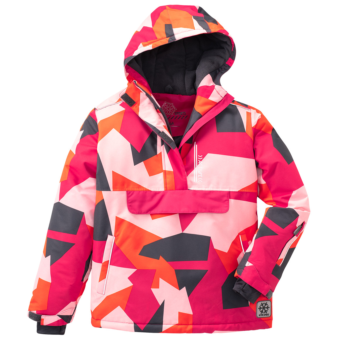 Mädchen Schneejacke mit Allover-Print