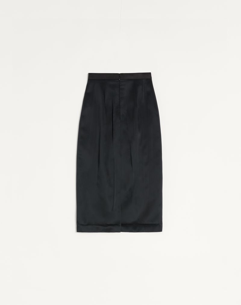 Satin Midi Nederdel