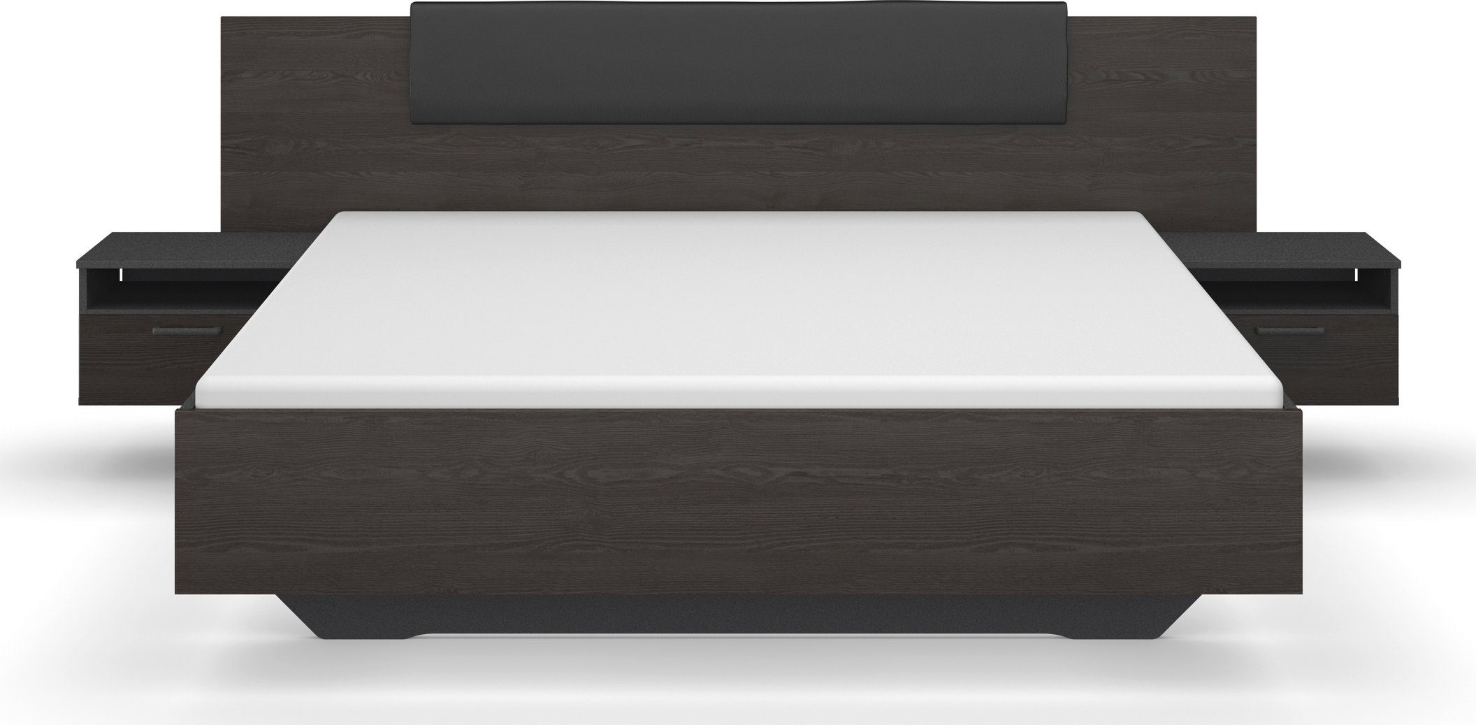 rauch Schlafzimmer-Set Miro, Drehtürenschrank in 2 Breiten, Bett in 2 Größen und 2 Hängenachttische