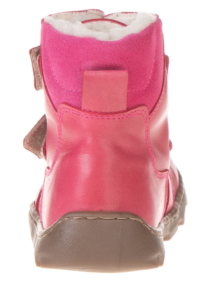 POM POM Leder-Winterboots in Pink günstig kaufen