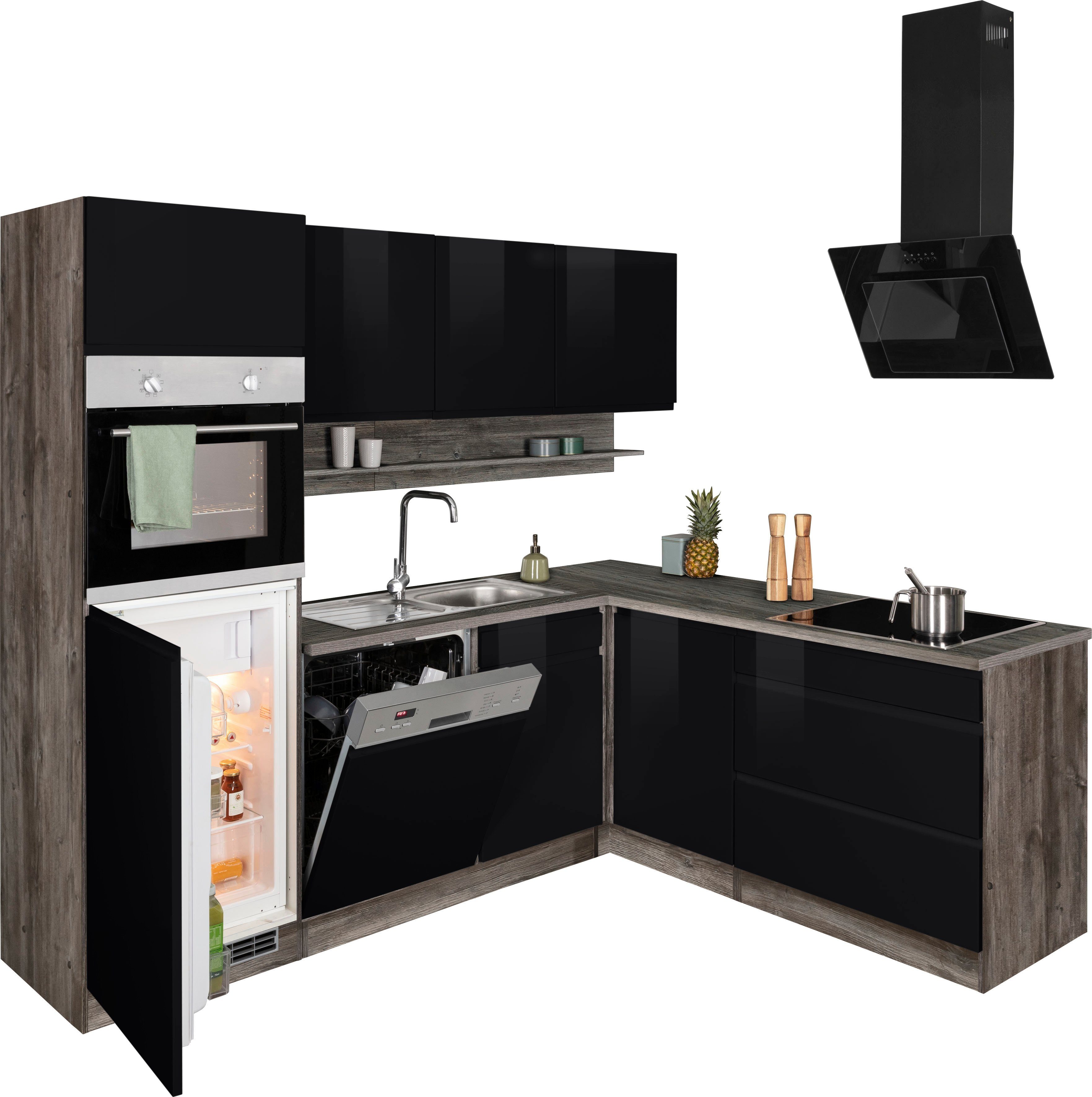 HELD MÖBEL Küche Virginia, Stellbreite 230/190 cm, wahlweise mit Induktion