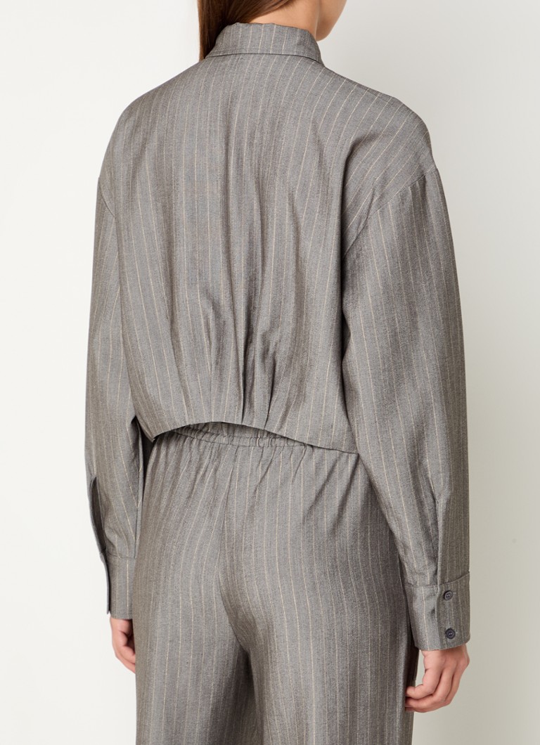 Κοντή μπλούζα Refined Department Lyloe με ριγέ τύπωμα και τσέπες στο στήθος