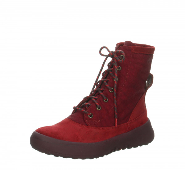 KUSABI Schnürboots - Merlot/Kombi