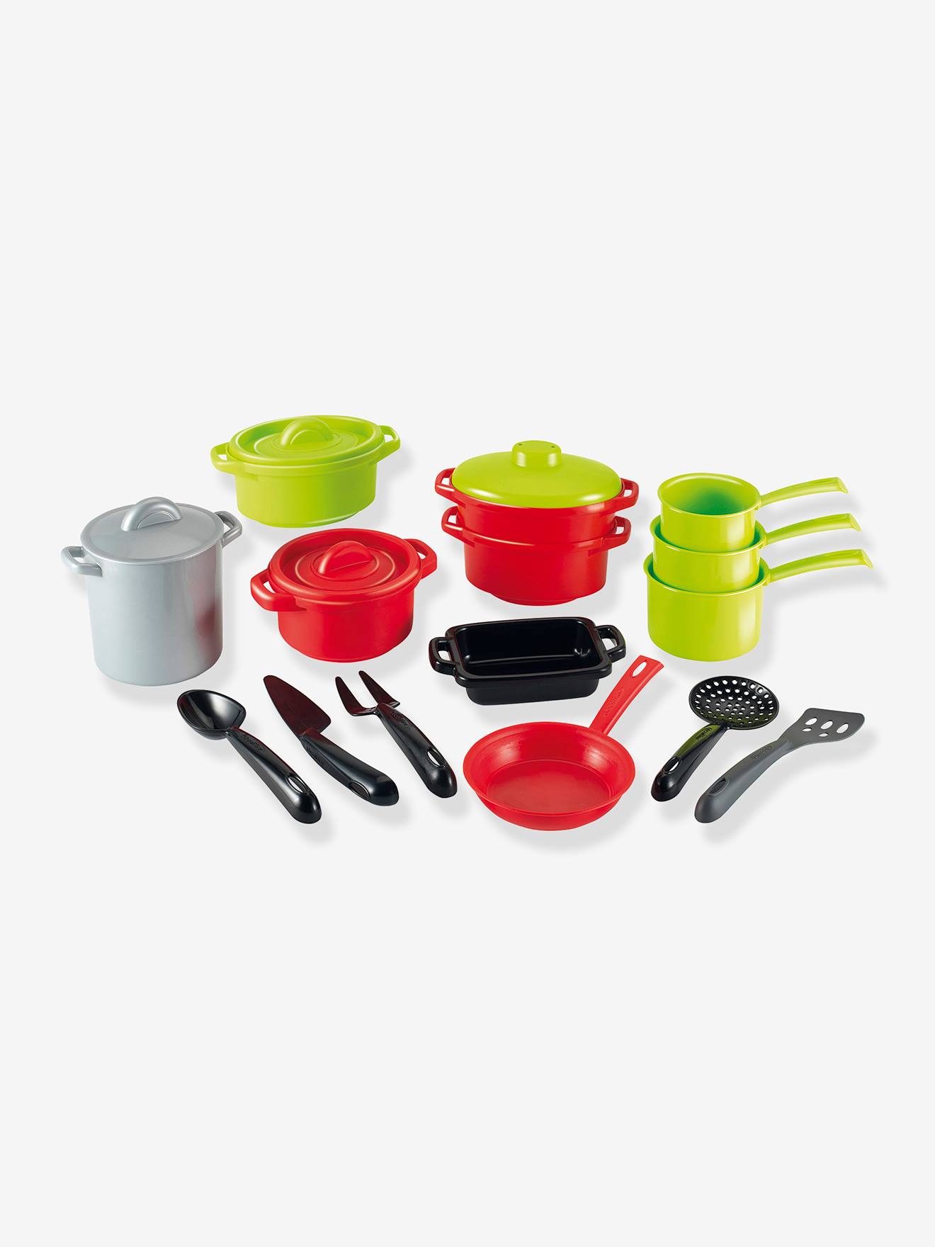 Ecoiffier Kinder Kochtopf-Set ECOIFFIER, 19 Teile - grün