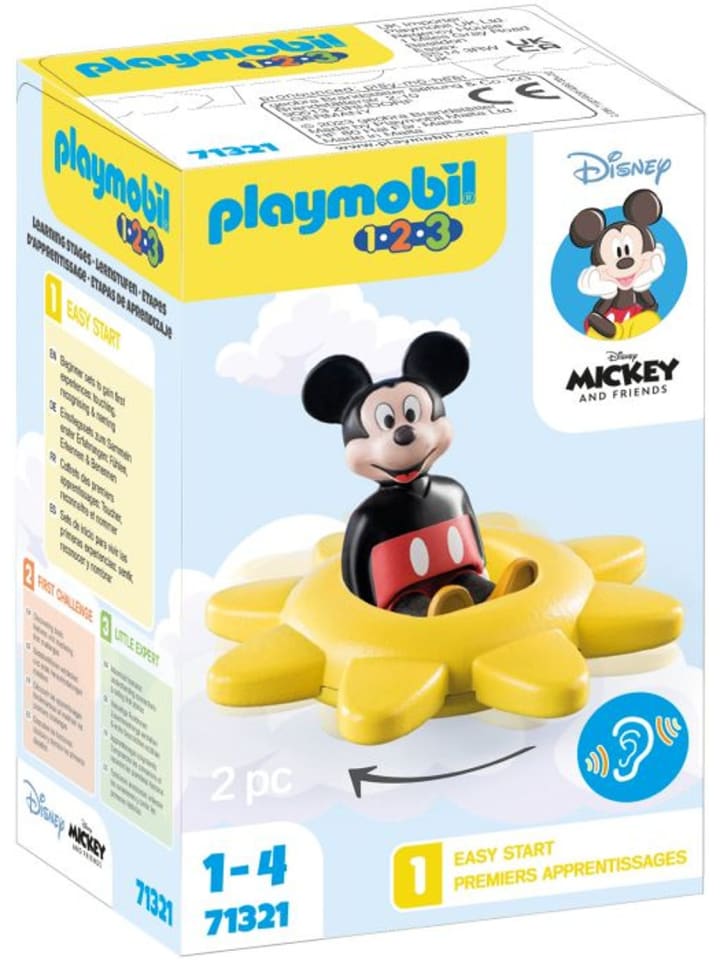 Playmobil Mickys Drehsonne mit Rasselfunktion in Mehrfarbig ab 12 Monate günstig kaufen onesize