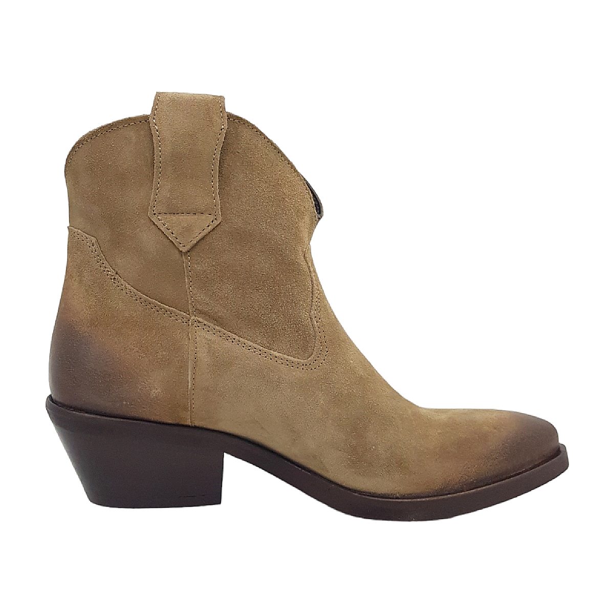 Lazamani booties western low 55.103 - Ladies Braun Sand